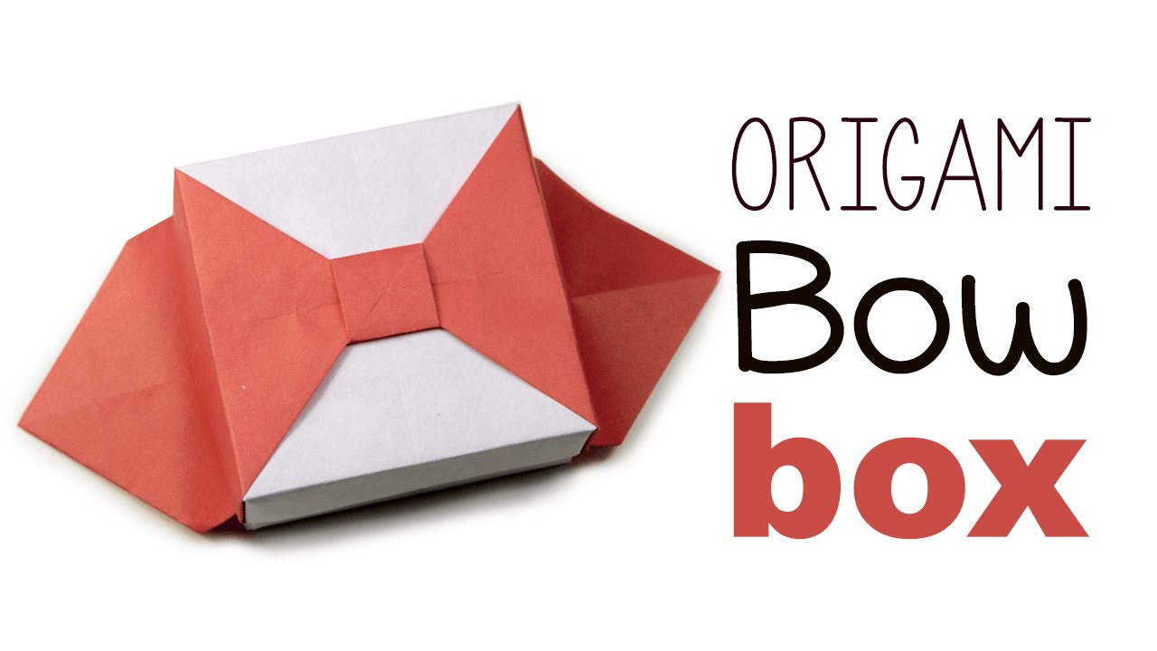 Origami Bow Instructions Origami Bow Box V2 Tutorial Diy