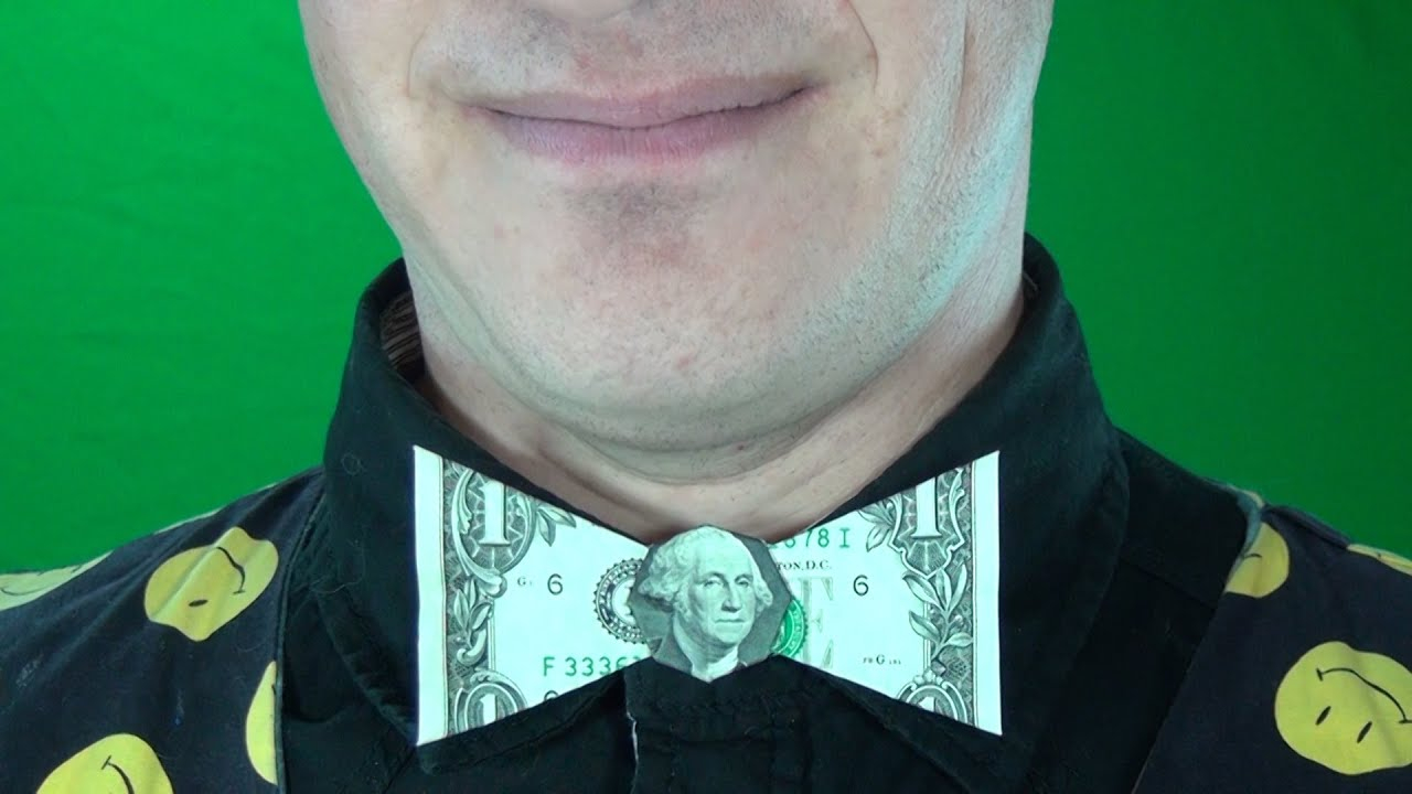 Origami Bow Tie Dollar Bill 1 Origami Bow Tie