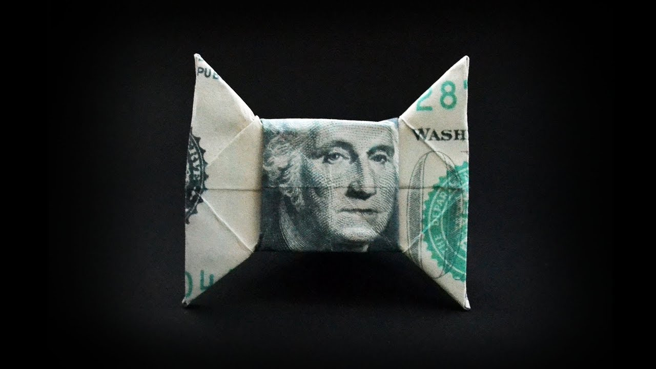 Origami Bow Tie Dollar Bill Money Bow Tie Origami Dollar Tutorial Diy Paul Henry