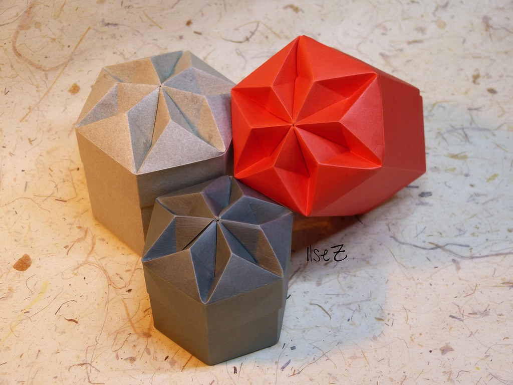Origami Box Instructions Hexagon Diamant Box Tomoko Fuse Model Hexagon Diama Flickr