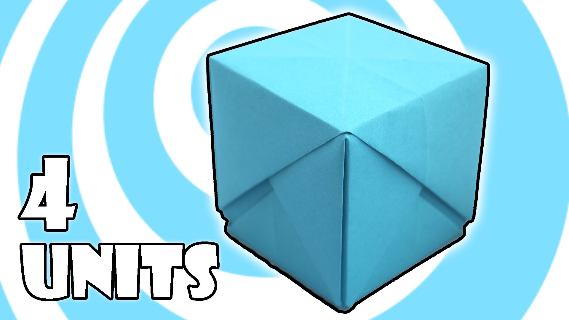 Origami Box Instructions Modular Origami Cube Box Instructions 4 Units Youtube Easy