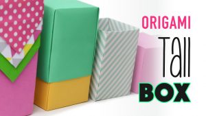 Origami Box Instructions Tall Origami Box Instructions Any Size Diy