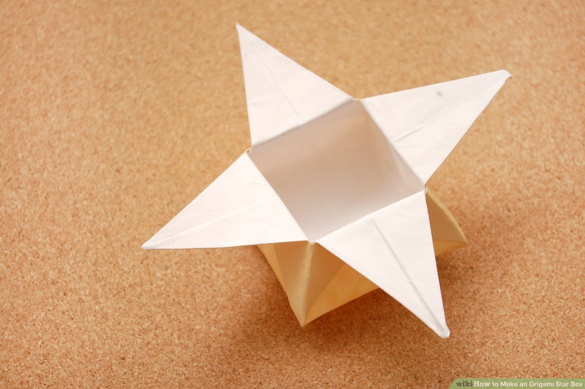 Origami Boxes With Lids How To Make An Origami Star Box With Pictures Wikihow
