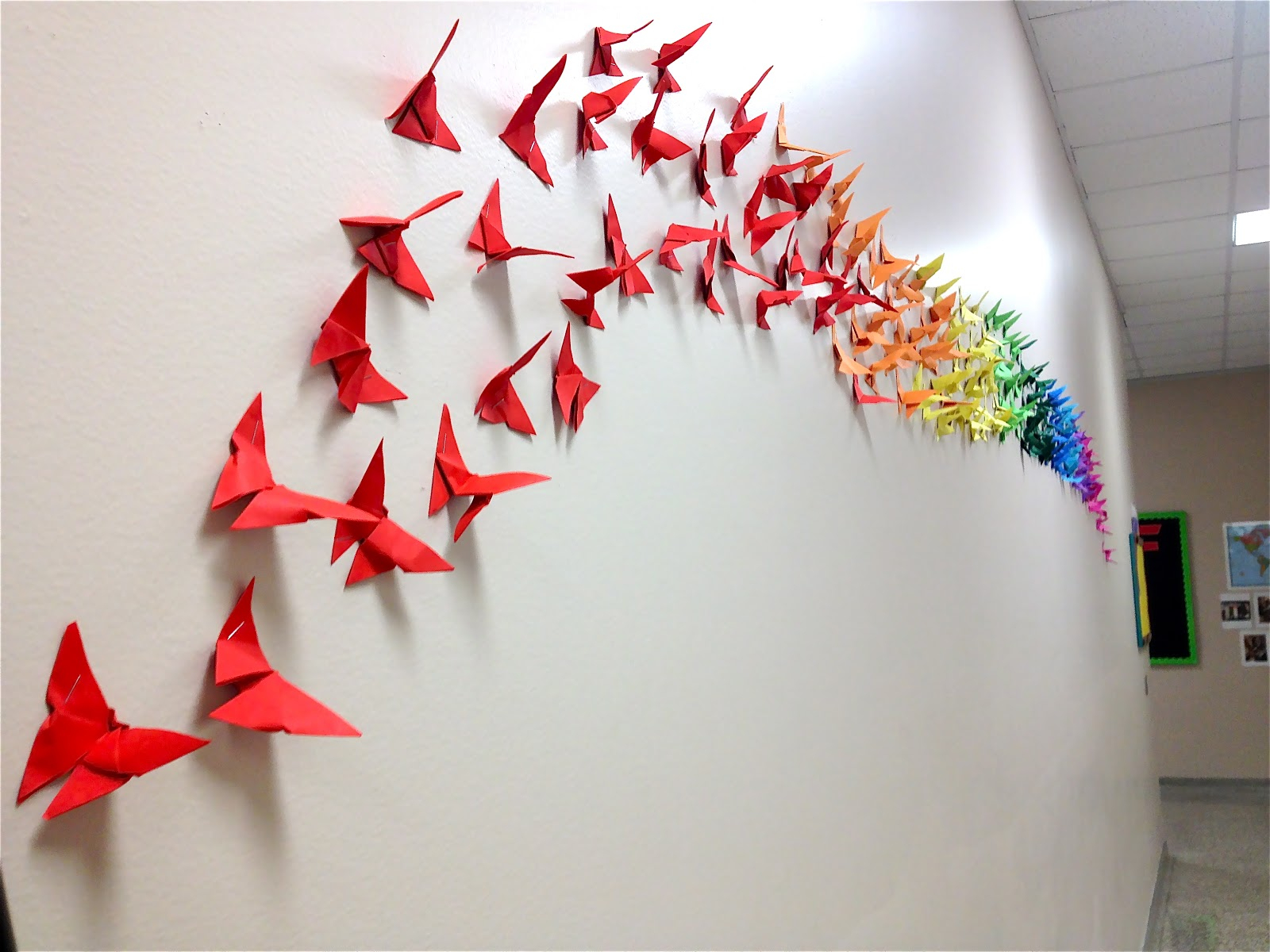 Origami Butterfly Wall How To Make An Origami Butterfly Cool2bkids