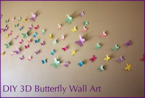 Origami Butterfly Wall Moomama Diy 3d Butterfly Wall Art With Free Templates