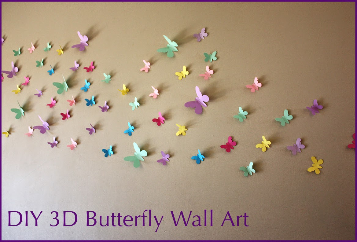 Origami Butterfly Wall Moomama Diy 3d Butterfly Wall Art With Free Templates