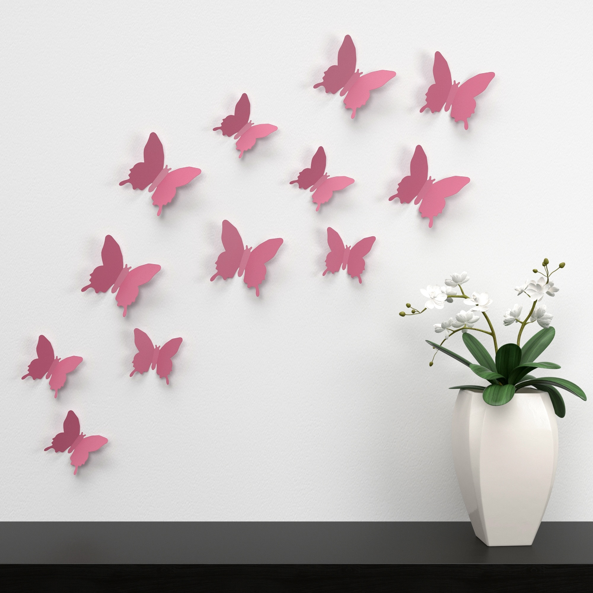 Origami Butterfly Wall Pink Butterfly Wall Decors Free Image Peakpx