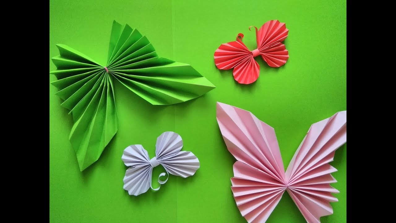Origami Butterfly Youtube 2 Origami Butterfly From Paper