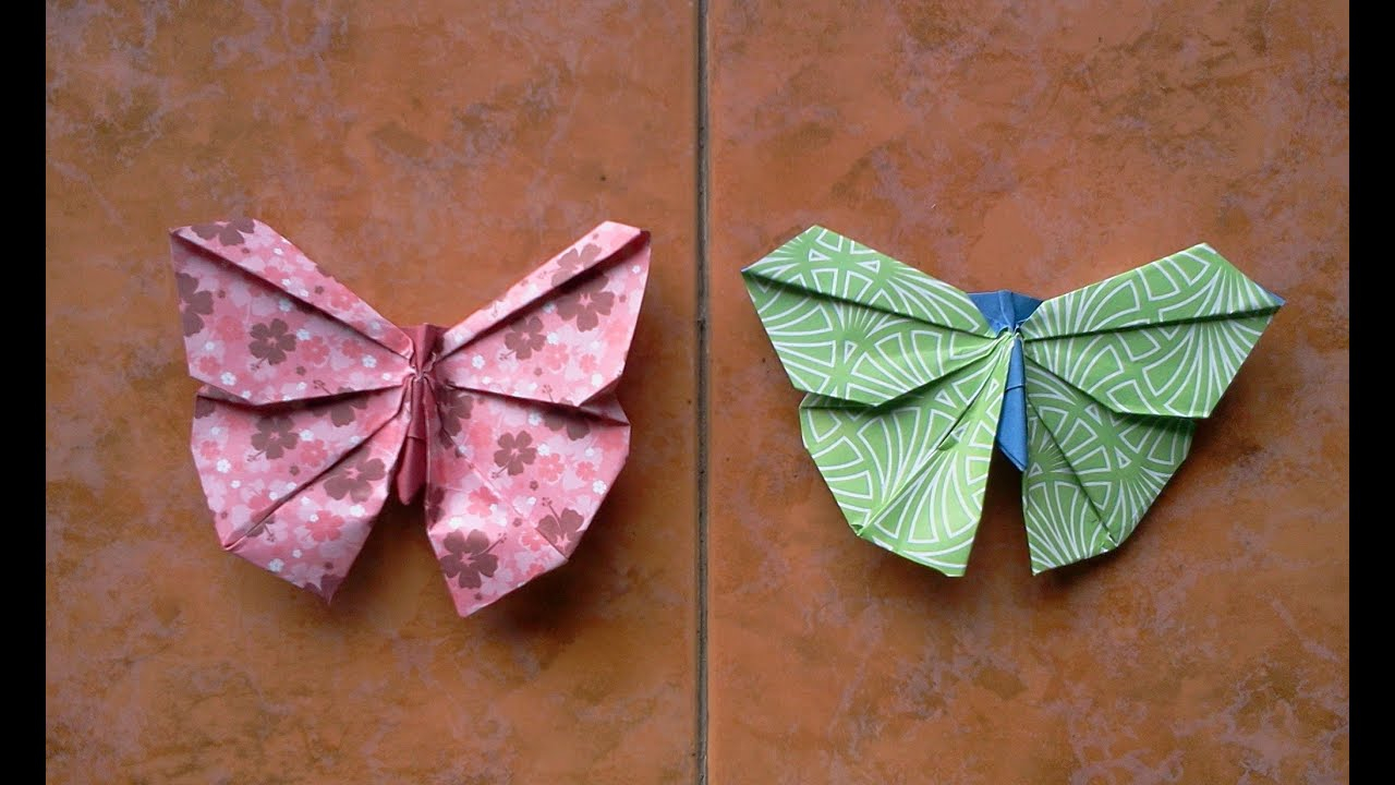 Origami Butterfly Youtube How To Make Origami Butterfly