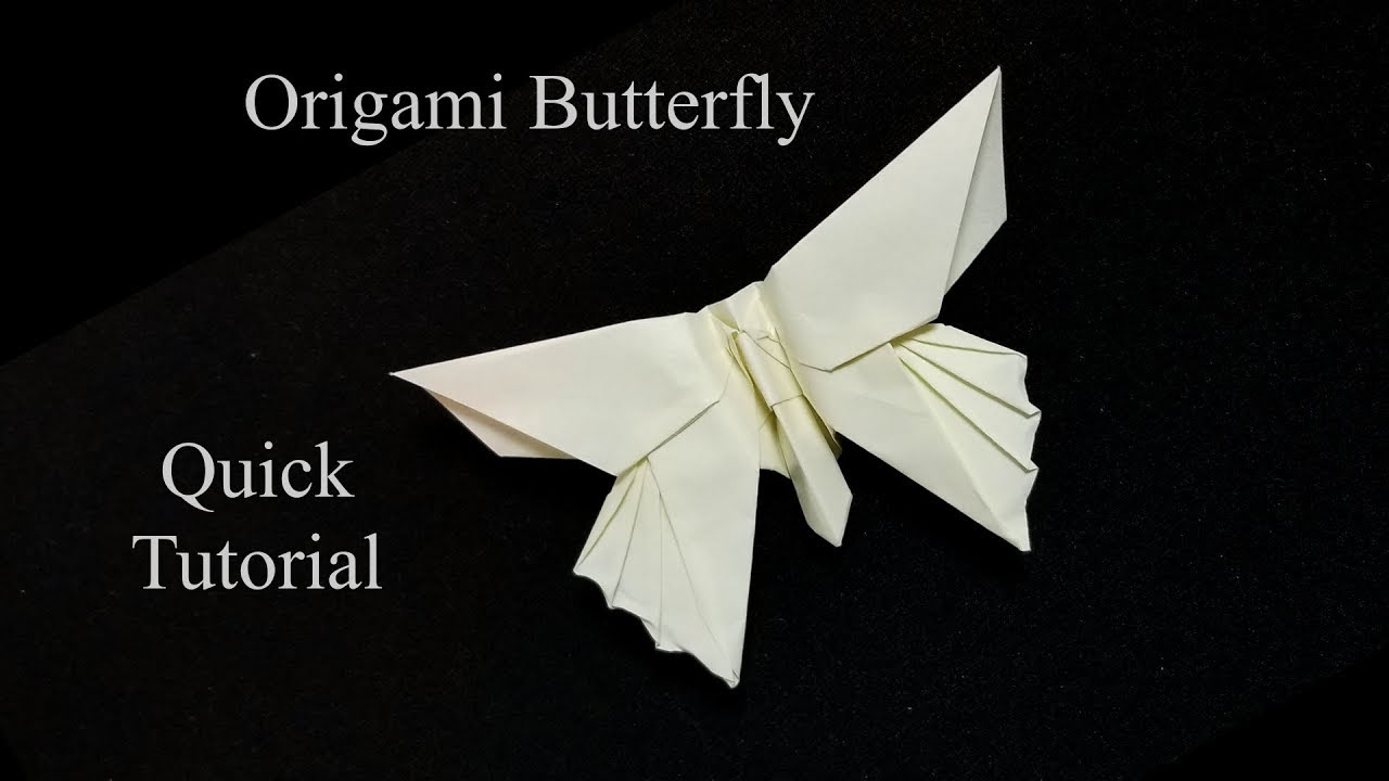 Origami Butterfly Youtube Origami Butterfly Quick Tutorial Micheal Lafosse