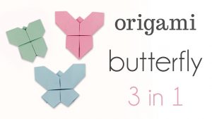 Origami Butterfly Youtube Origami Butterfly Tutorial 3 Versions Diy