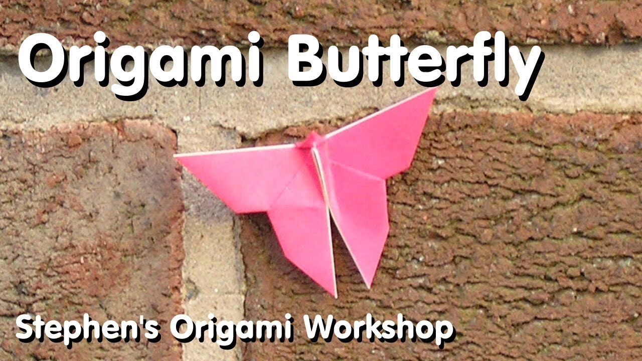Origami Butterfly Youtube Origami Butterfly Tutorial How To Fold Instructions