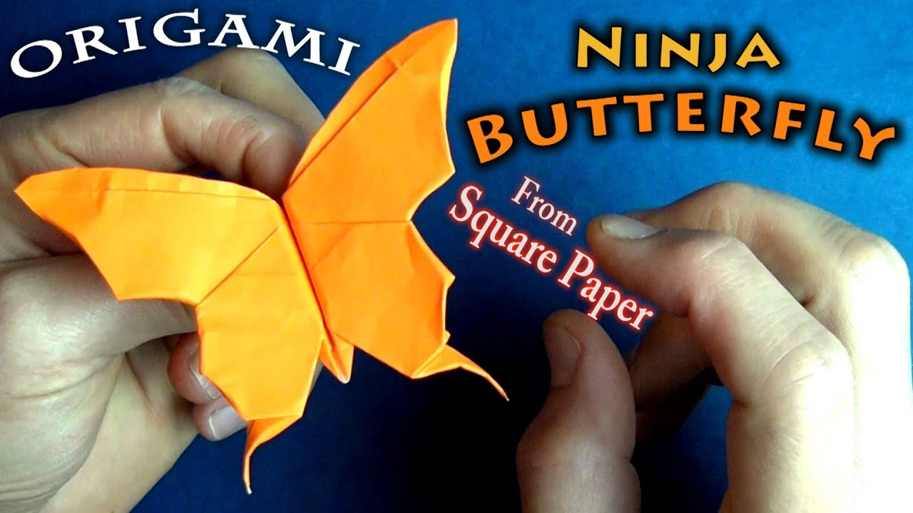 Origami Butterfly Youtube Origami Flapping Butterfly
