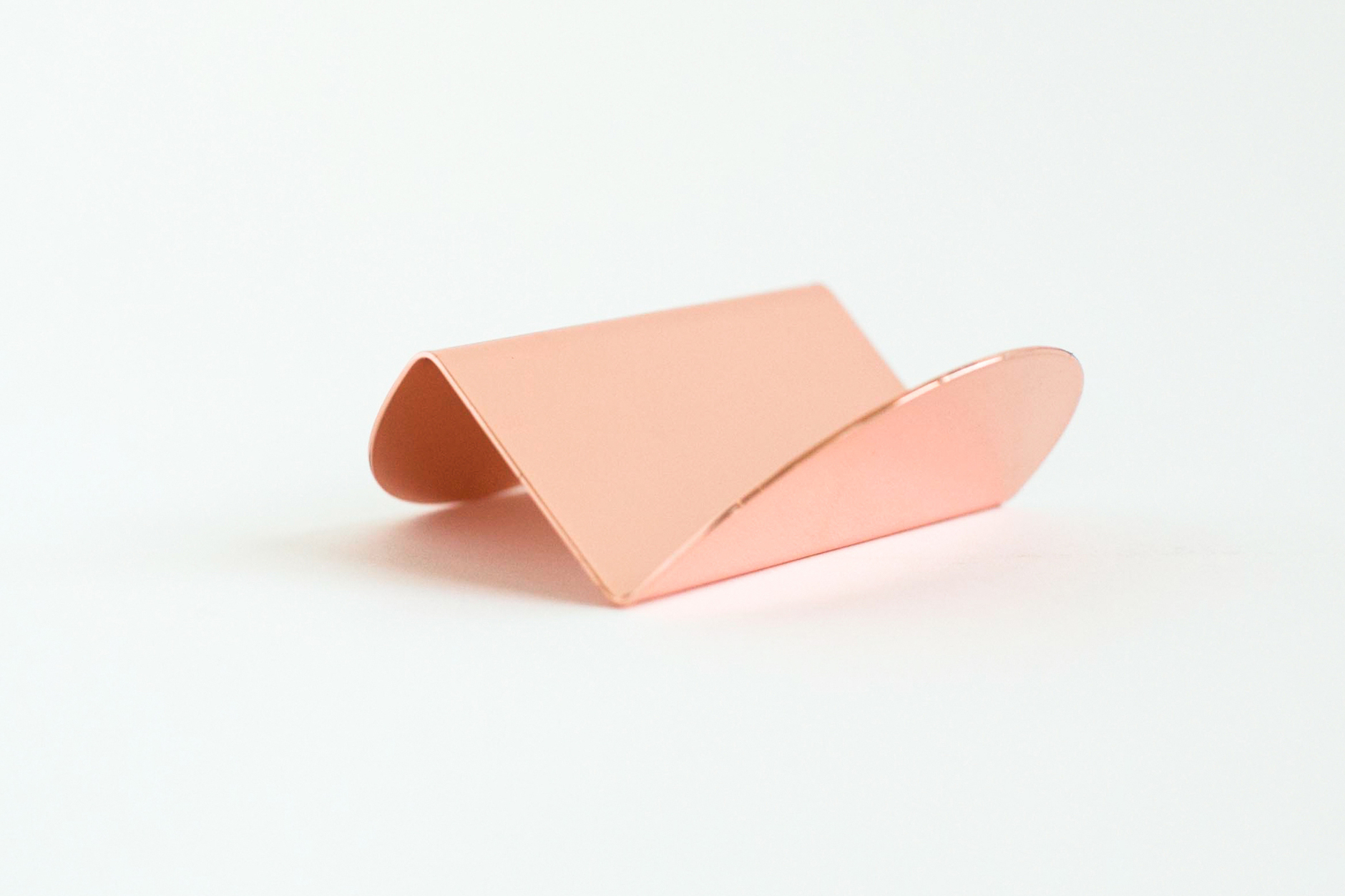 Origami Card Holder Copper Wave Business Card Holder Souda For Of A Kind