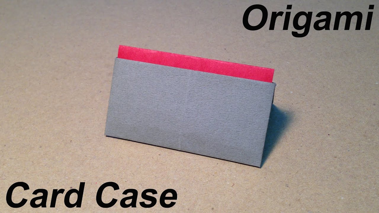 Origami Card Holder How To Make A Paper Card Case Origami Card Case Easy For Children