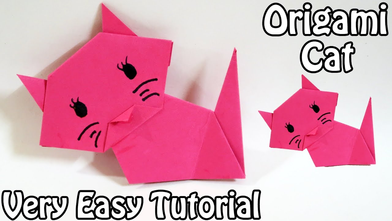 Origami Cat How To How To Make Origami Cat Easy Origami Cat Tutorial 2018