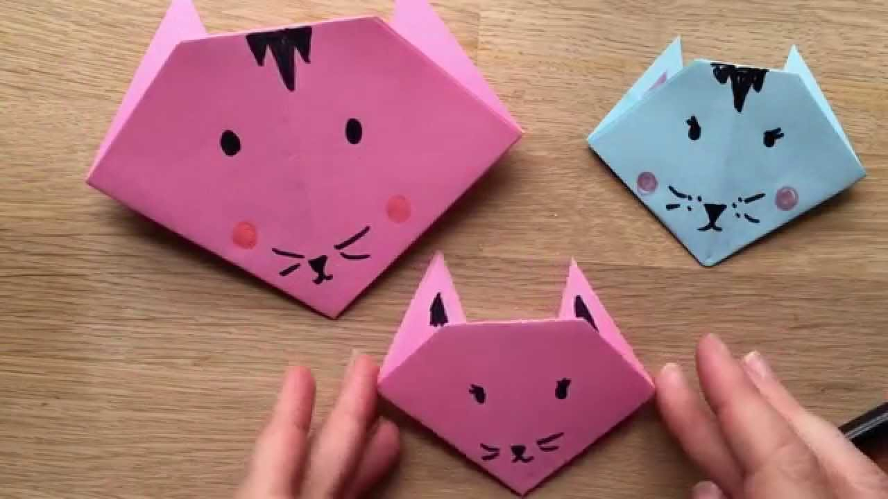Origami Cat How To Origami Cat How To Easy Origami For Kids