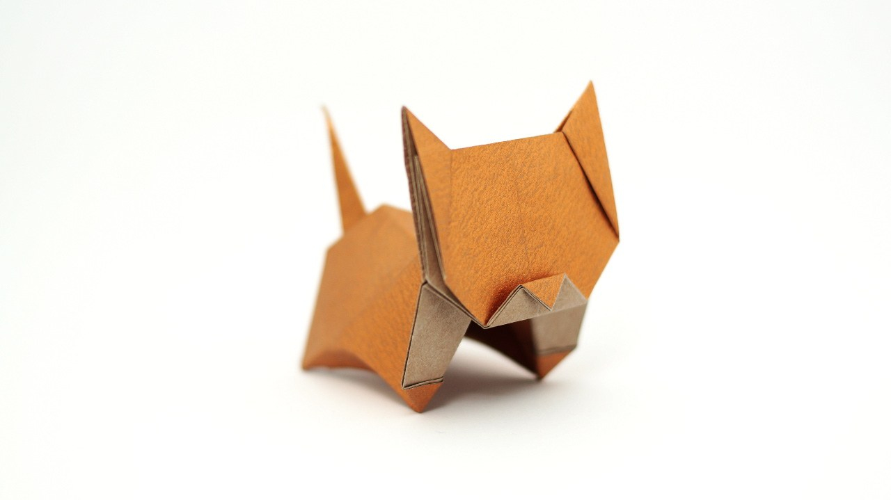 Origami Cat How To Origami Neko Cat Diagrams And Video Jo Nakashima