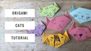 Origami Cat Tutorial Easy Peasy Origami Cat Tutorial The Bear The Fox