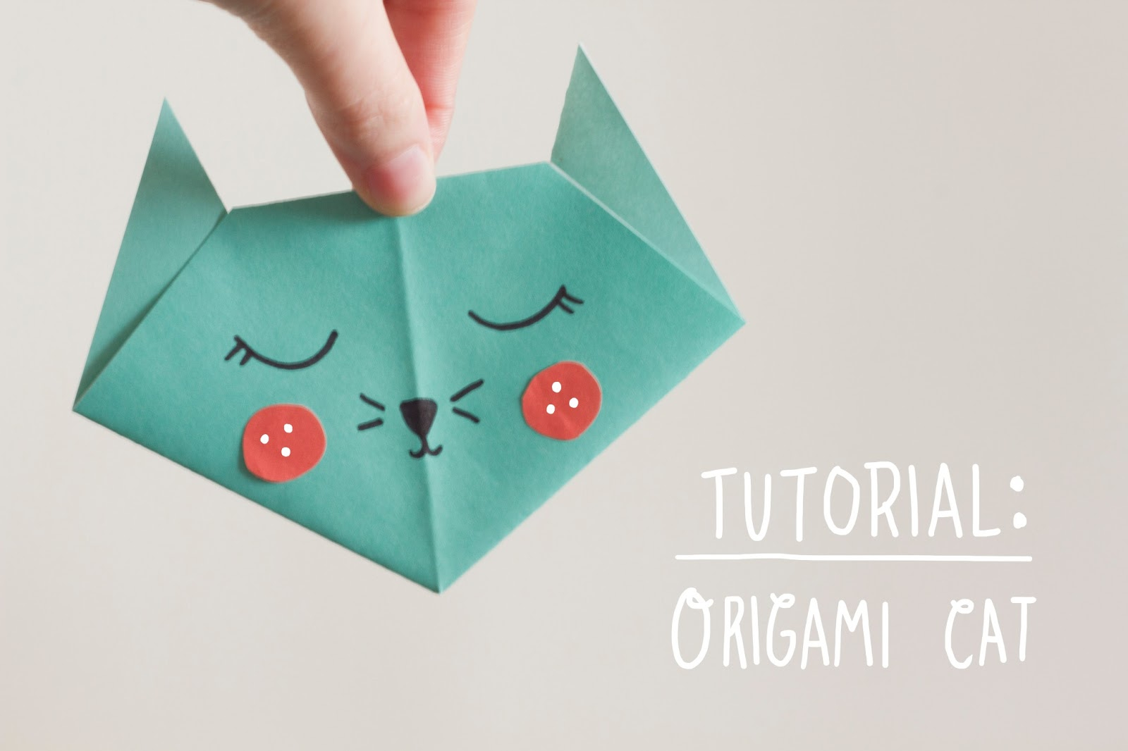 Origami Cat Tutorial Nook Cranny Tutorial Origami Cat