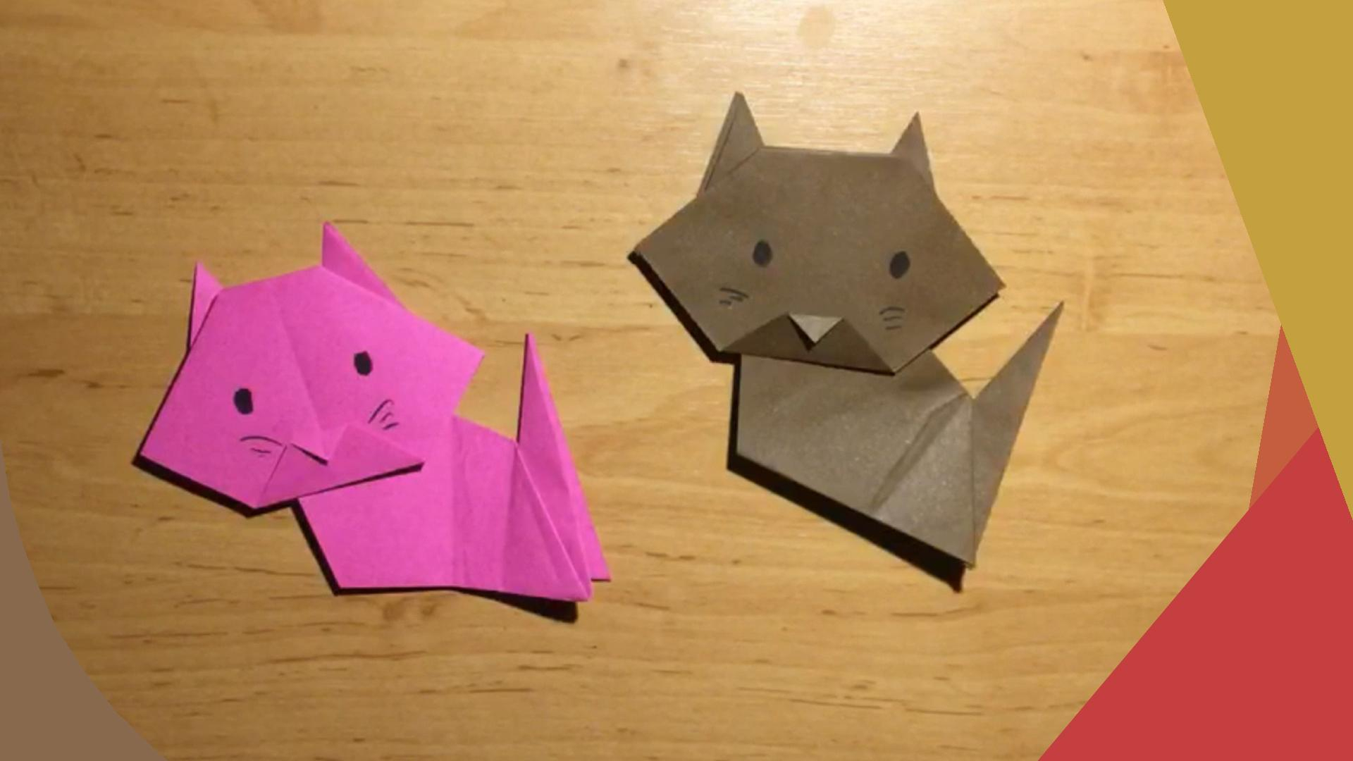 Origami Cat Tutorial Origami Cat Tutorial Link In Comments Origami