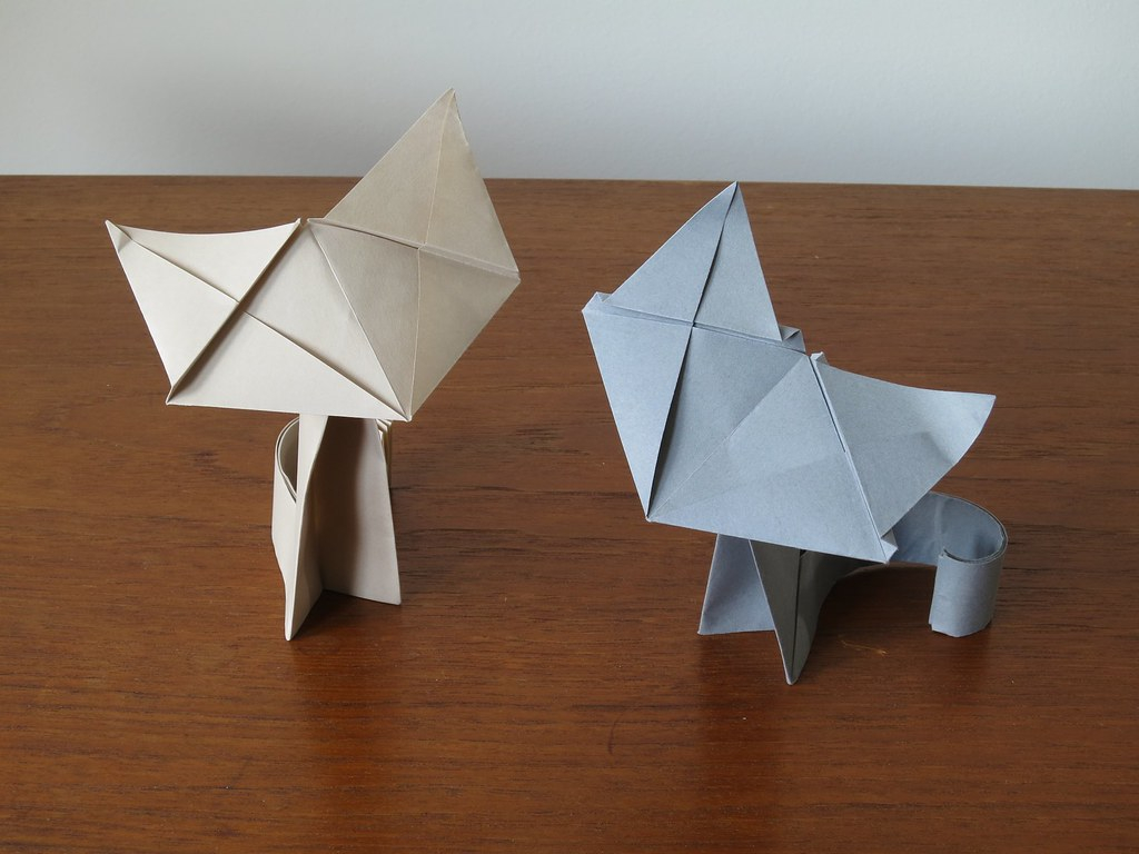 Origami Cat Tutorial The Worlds Best Photos Of Robertogretter Flickr Hive Mind
