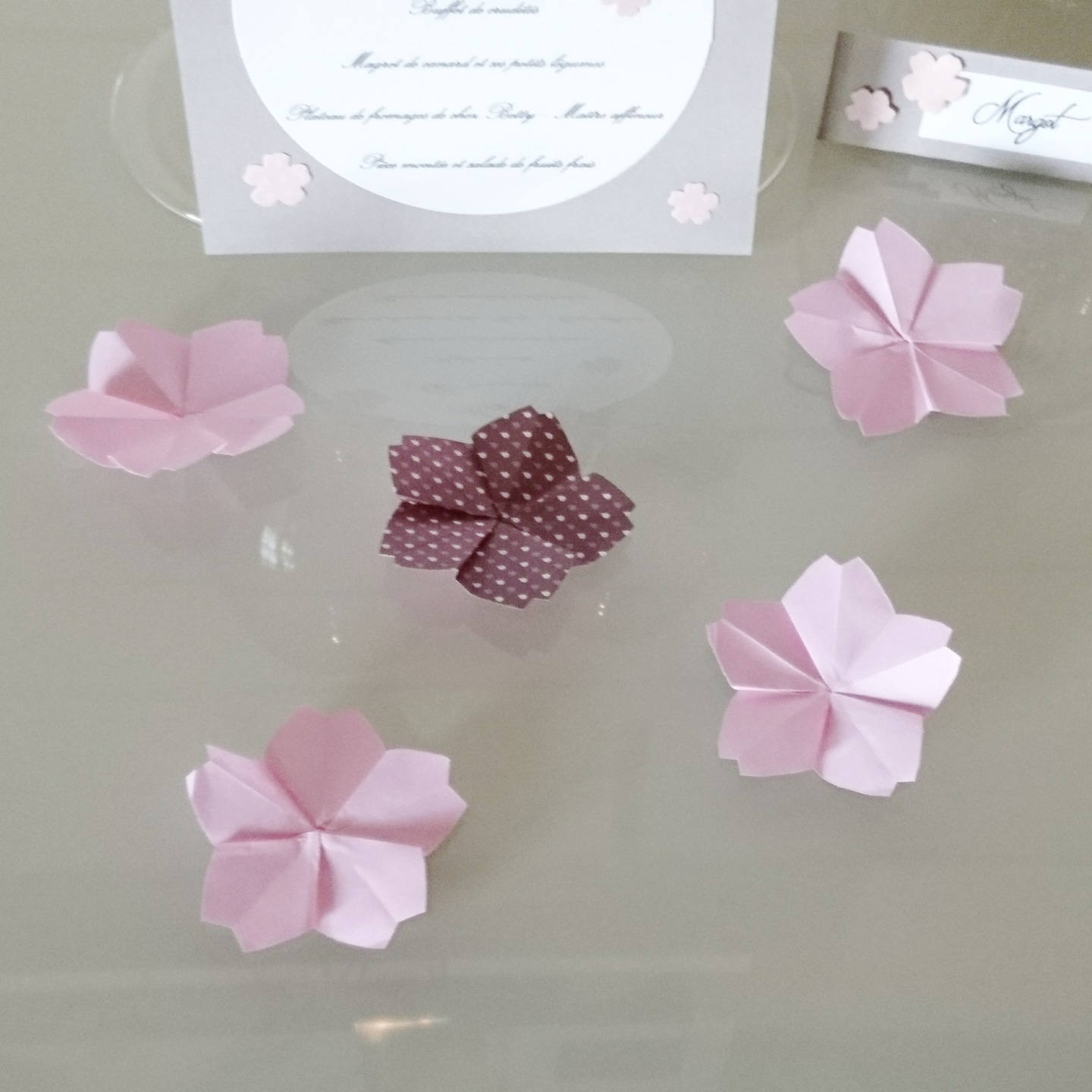 Origami Cherry Blossom Cherry Blossoms 5 Origami Wedding Christening Customisable Decor Klrkrea