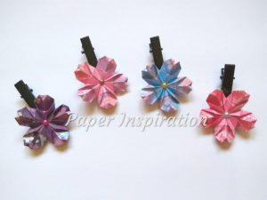 Origami Cherry Blossom Handmade Origami Cherry Blossom Hairclips Babies Kids Girls