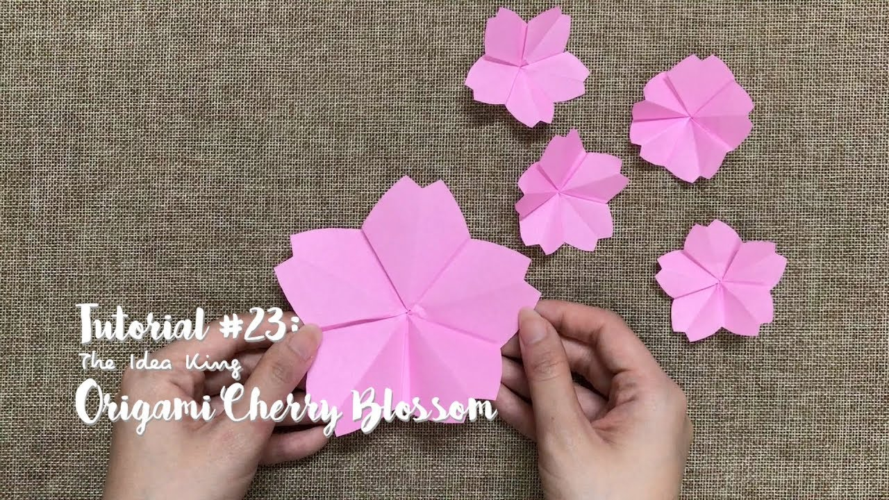 Origami Cherry Blossom How To Make Origami Cherry Blossom Step Step The Idea King Tutorial 23