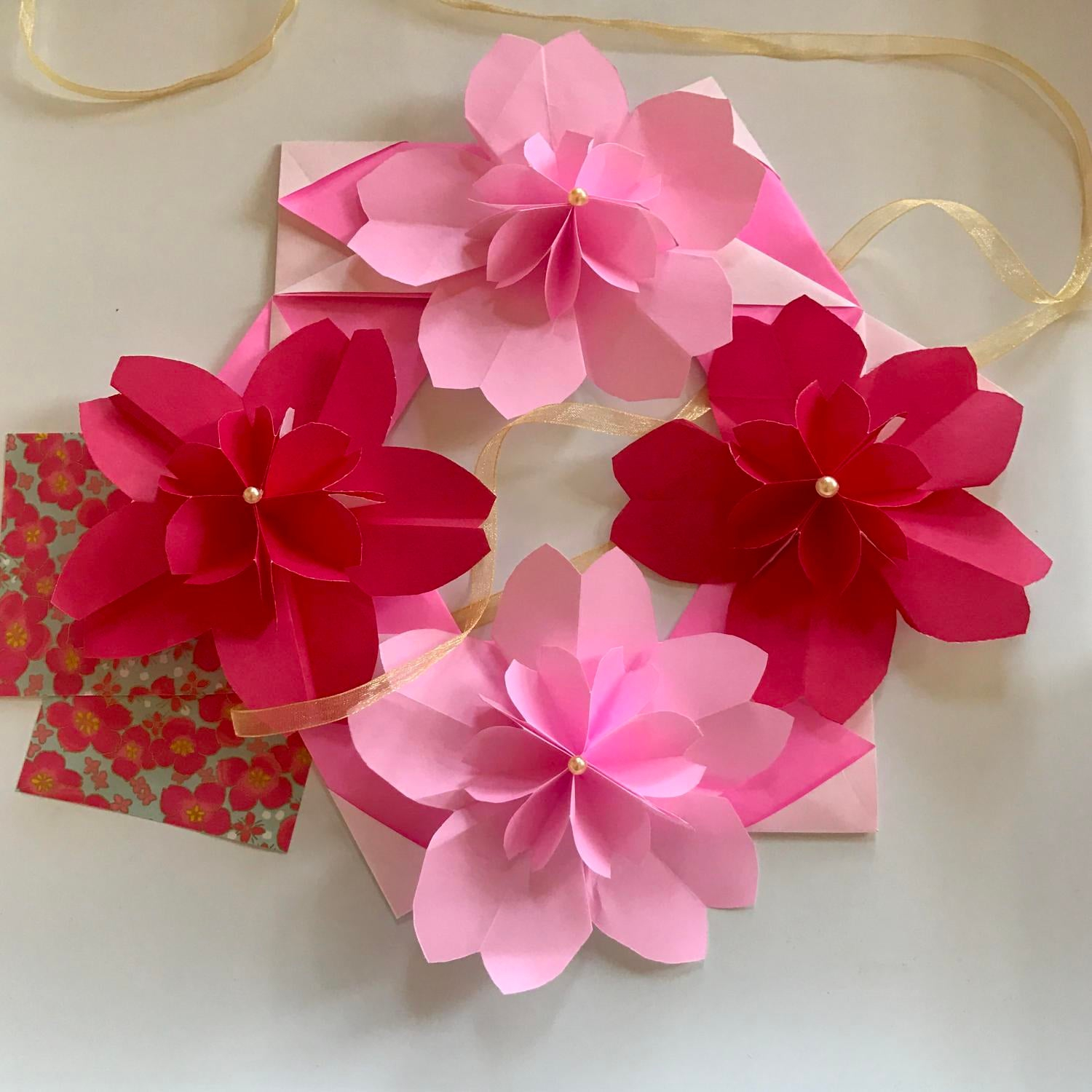 Origami Cherry Blossom Mothers Day Origami Cherry Blossom Wreath