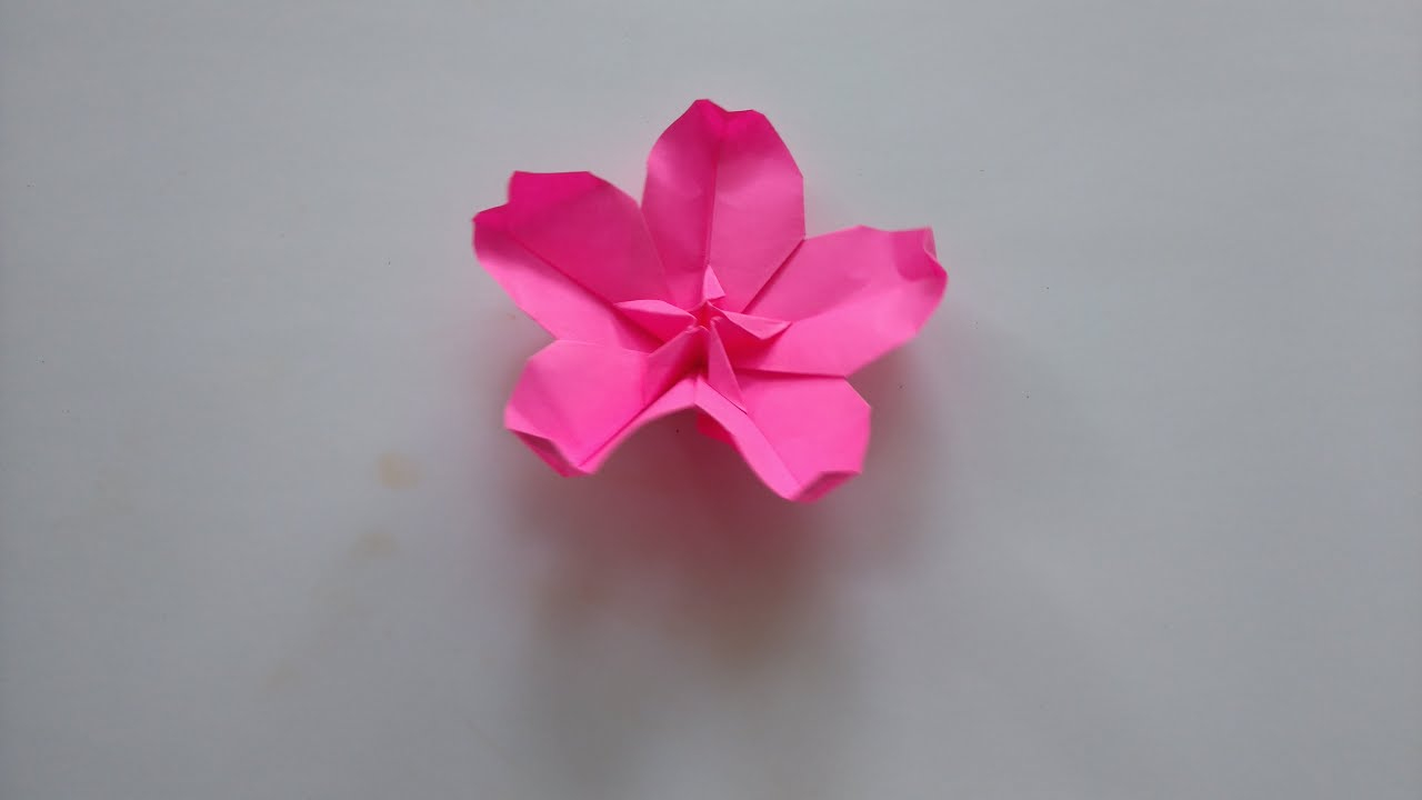 Origami Cherry Blossom Origami Tutorial How To Fold Origami Cherry Blossom