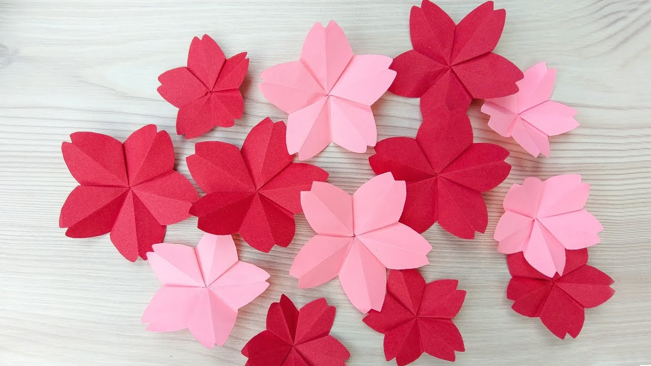 Origami Cherry Blossom Paper Cherry Blossom Diy
