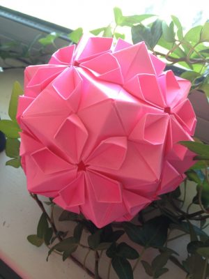 Origami Cherry Blossom This Is My Origami Cherry Blossom Ball Designed Tomoko Fuse
