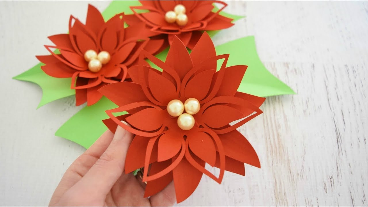 Origami Christmas Flower Poinsettia Diy Christmas Poinsettia Paper Flower Tutorial Holly Style