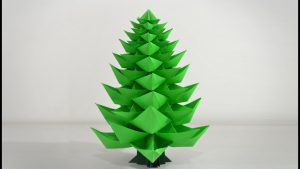 Origami Christmas Tree Origami Christmas Tree 20 Instructions In English Br