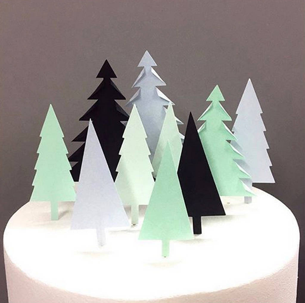 Origami Christmas Tree Origami Christmas Tree Cake Topper
