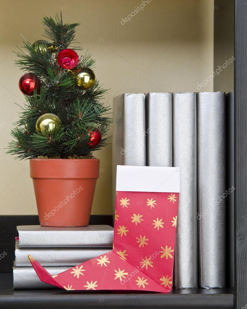 Origami Christmas Tree Ornaments Christmas Stockings Origami Stock Photo Mukhin 88681868