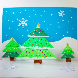 Origami Christmas Tree Ornaments Diy Origami Christmas Tree Pop Up Card