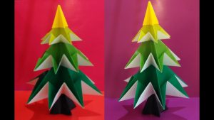 Origami Christmas Tree Ornaments Easy Origami Christmas Tree Jo Nakashima Christmas Decoration
