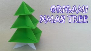 Origami Christmas Tree Ornaments Origami Christmas Tree Origami Easy