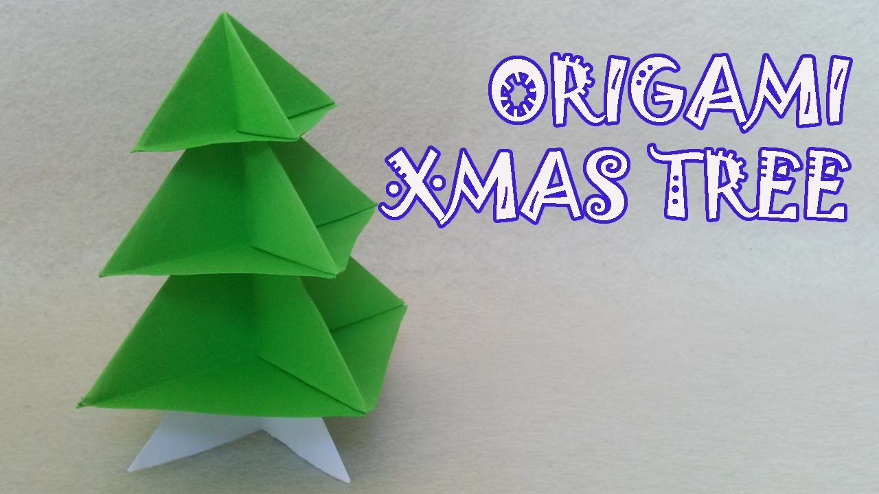 Origami Christmas Tree Ornaments Origami Christmas Tree Origami Easy