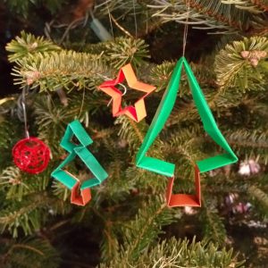 Origami Christmas Tree Ornaments Origami Ornaments To Decorate The Christmas Tree