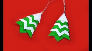 Origami Christmas Tree Ornaments Quick Origami Christmas Tree Great Ideas For Christmas Decoration And Ornaments