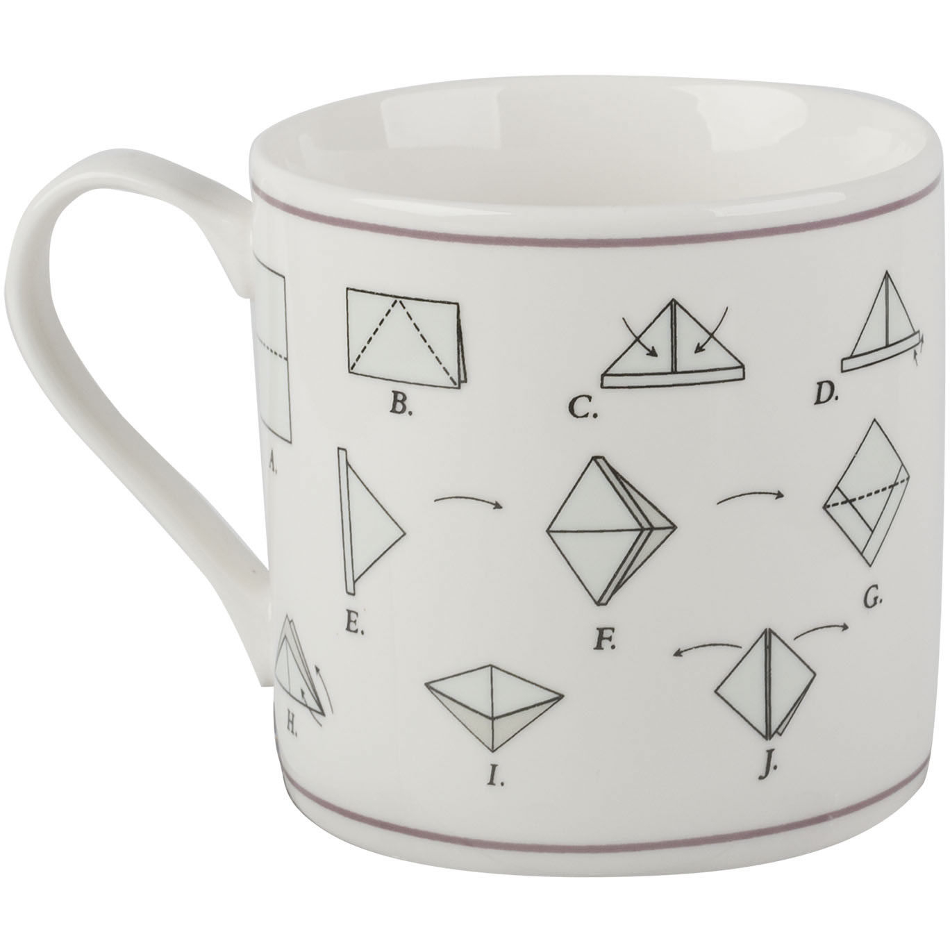 Origami Coffee Mug Creative Tops Mug Collection Mug Origami Boat