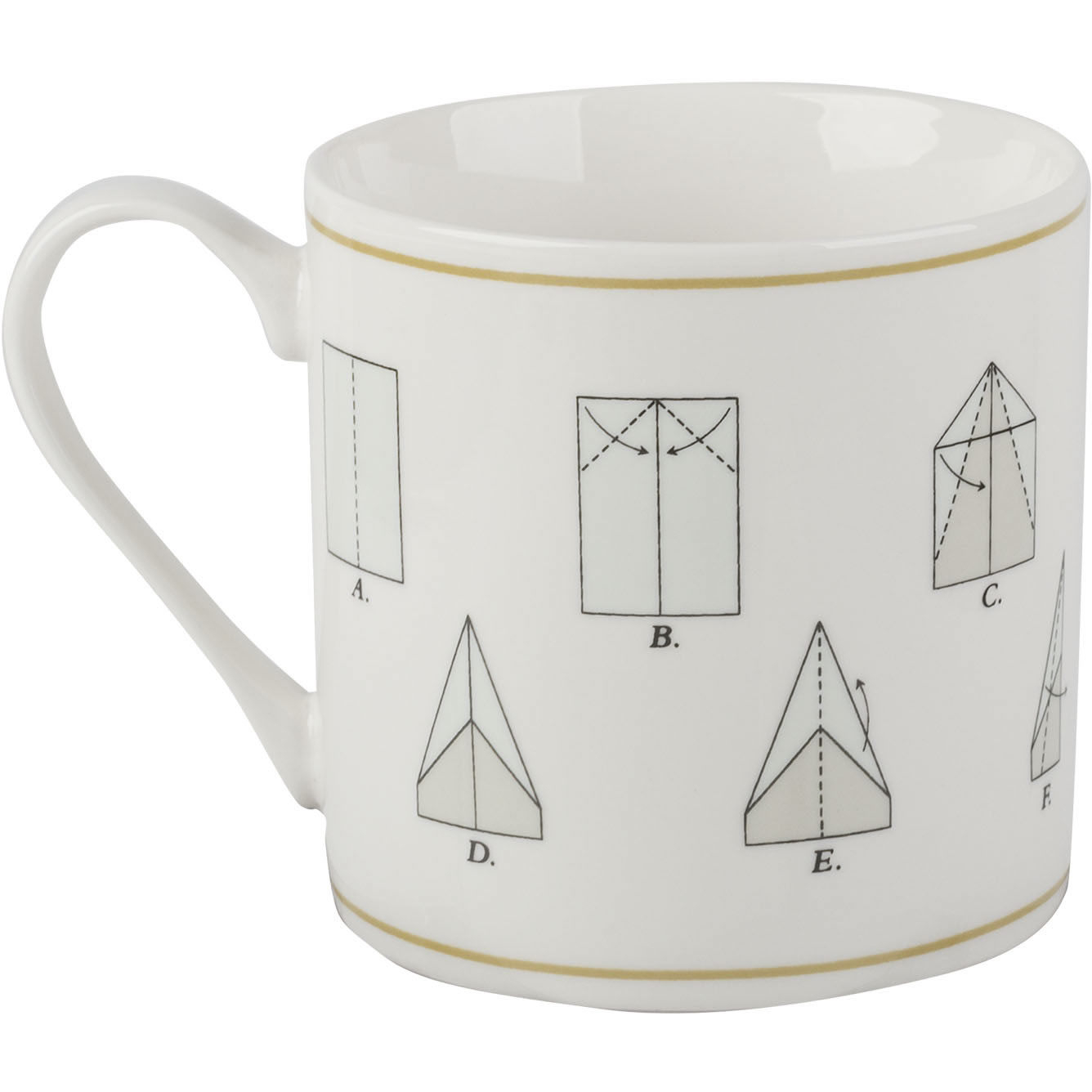 Origami Coffee Mug Creative Tops Mug Collection Mug Origami Plane