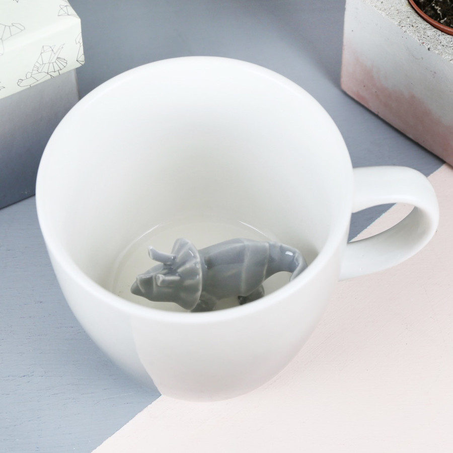 Origami Coffee Mug House Of Disaster Grey Ombre Origami Dinosaur Mug