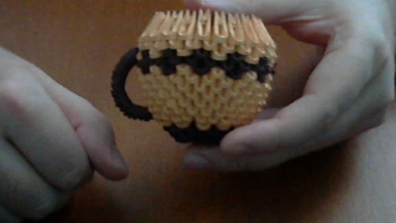 Origami Coffee Mug How To Make 3d Origami Coffee Cup