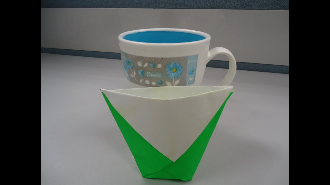 Origami Coffee Mug How To Make A Paper Cup Or Origami Cup