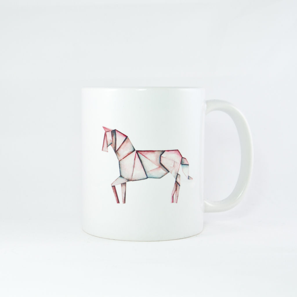 Origami Coffee Mug Origami Horse Mug