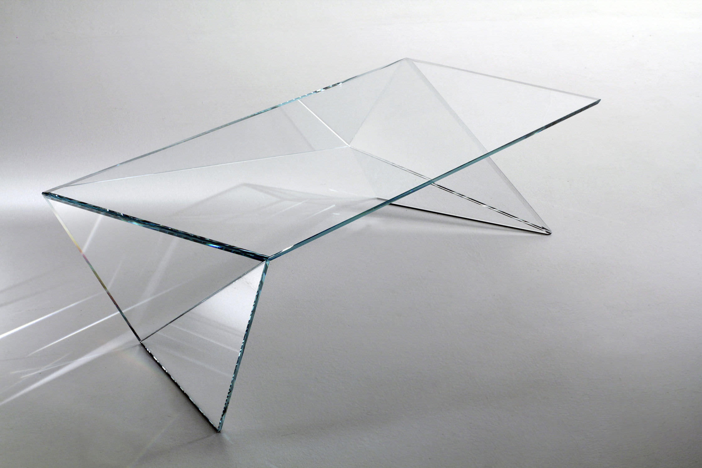 Origami Coffee Table Contemporary Coffee Table Glass Rectangular